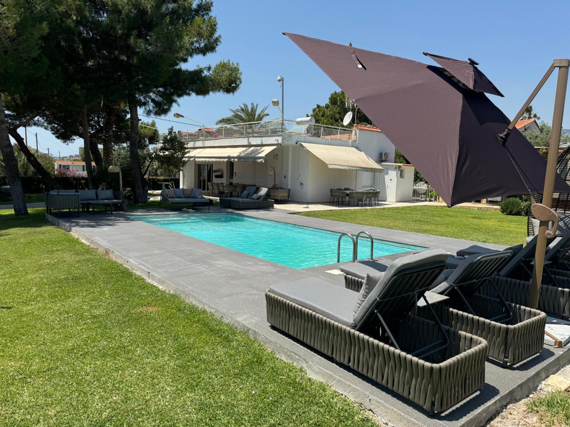 Zoza Luxury Villa Isthmia By The Sea With Private Pool Kalamáki Esterno foto